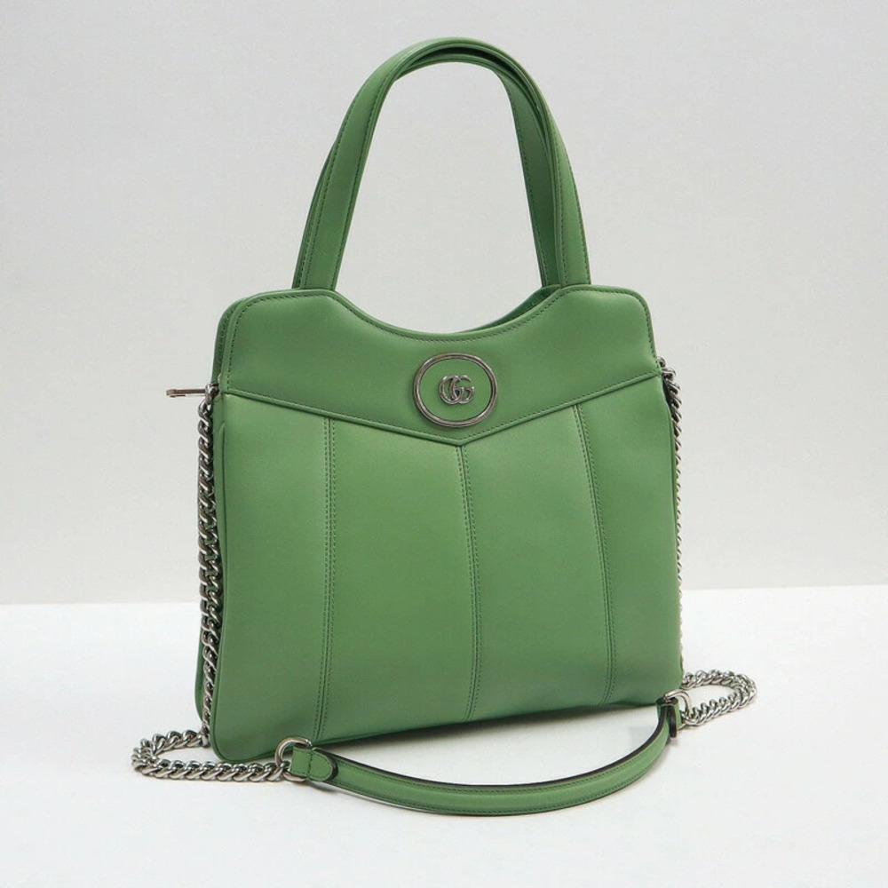 Gucci GG Handbag Leather Green